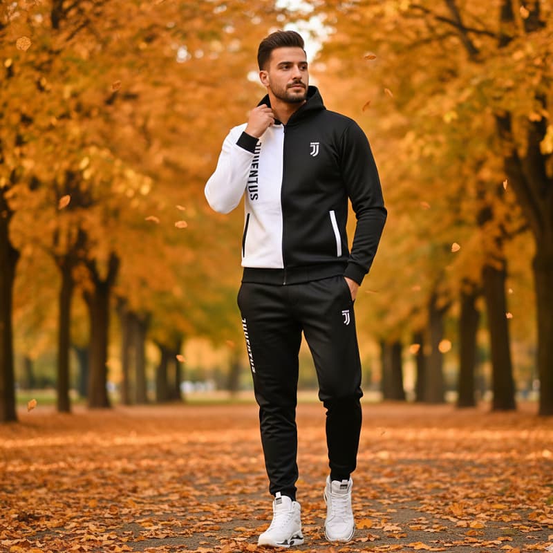 ست سوییشرت شلوار یوونتوس مردانه مدل TOPAN