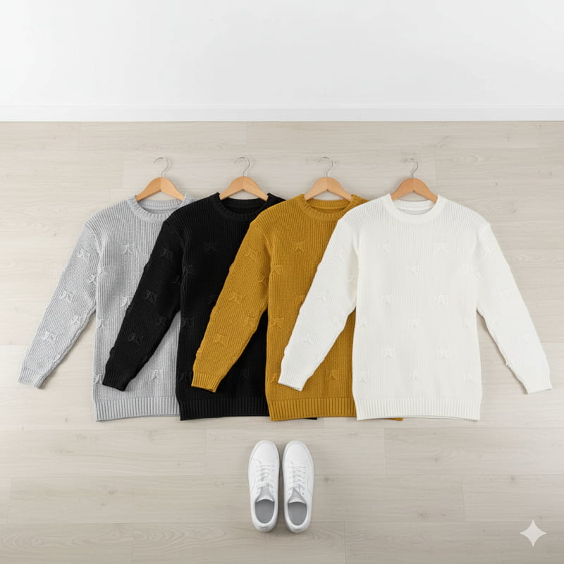 پلیور زاپ دار سفید مردانه مدلDeta