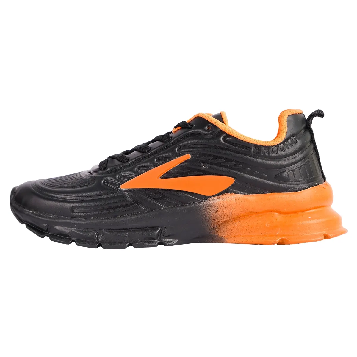 کفش ورزشی مردانه مشکی نارنجی مدل P802