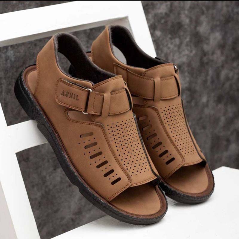 صندل جلوباز مردانه قهوه ای مدل Sany